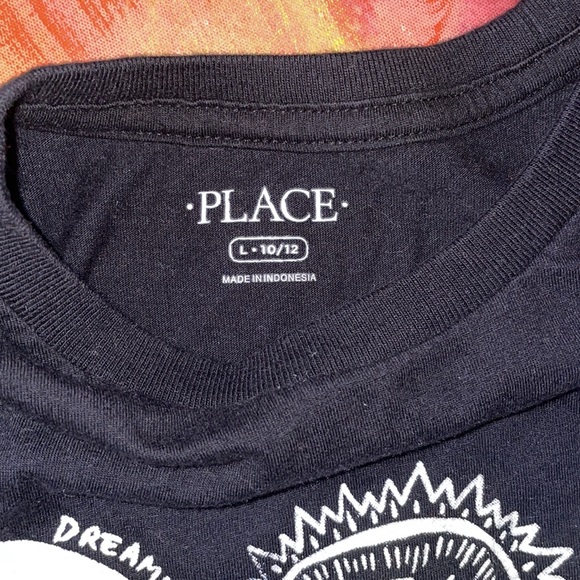 Children’s Place | Black Skull Graphic Print Short Sleeve T-shirt - Picture 3 of 4